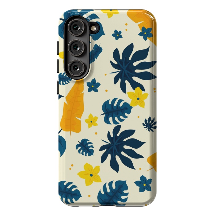 Galaxy S23 Plus StrongFit Tropical Leaves Floral by ArtsCase