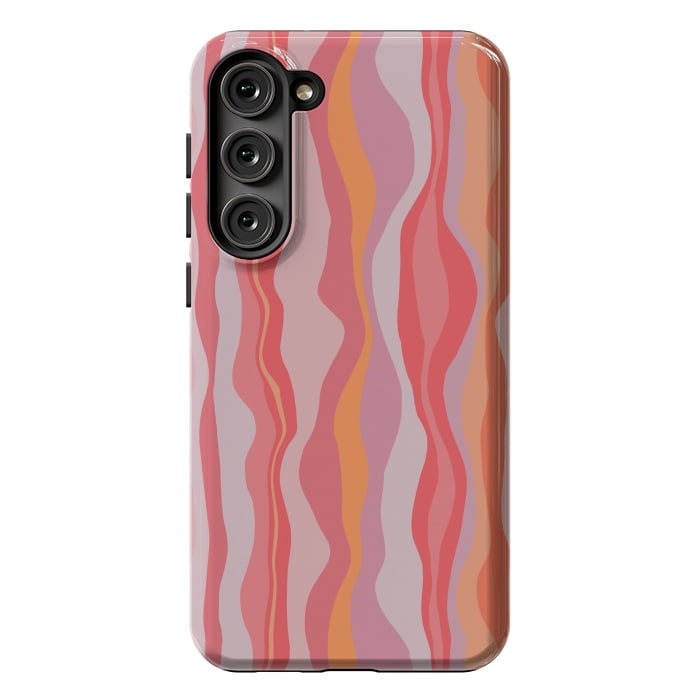 Galaxy S23 Plus StrongFit Melted Marrakesh Stripes by Nic Squirrell