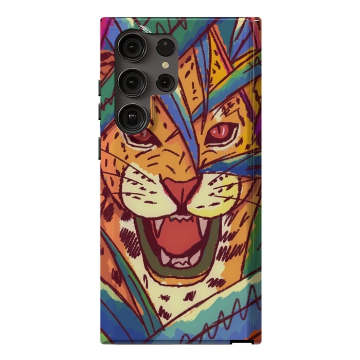 Galaxy S23 Ultra StrongFit The jungle cat by Steve Wade (Swade)