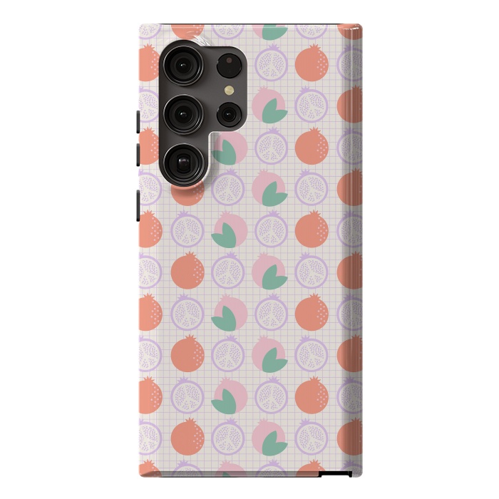 Galaxy S23 Ultra StrongFit Pastels Peaceful Pomegranate by ArtPrInk