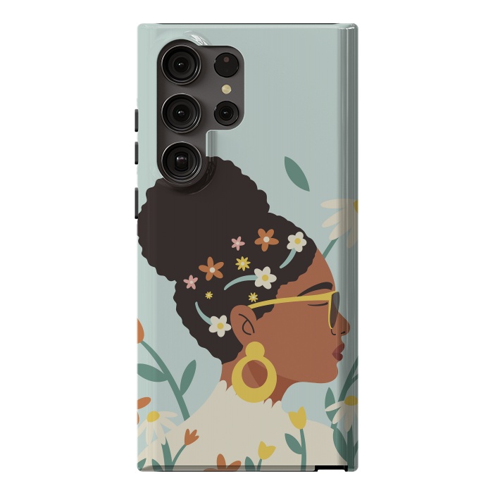 Galaxy S23 Ultra StrongFit Spring Afro Girl by ArtPrInk