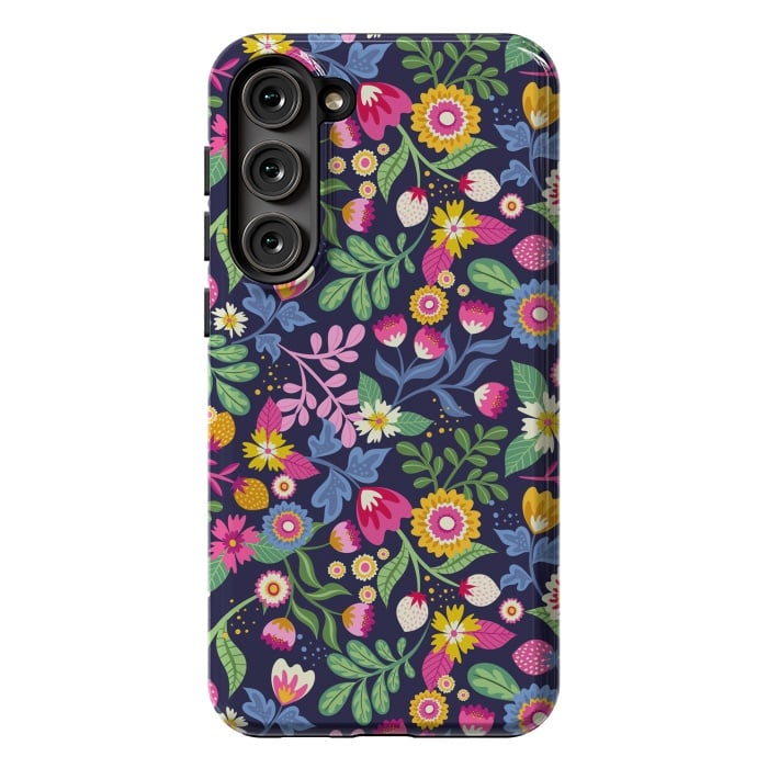 Galaxy S23 Plus StrongFit Bright Flowers Colors by ArtsCase