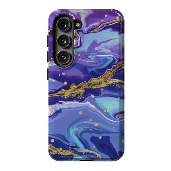 Galaxy S23 StrongFit Colorful Marble by ArtsCase