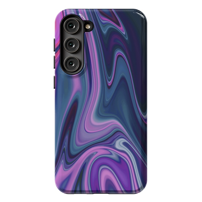 Galaxy S23 Plus StrongFit Liquid Purple Pink and Blue Colors by ArtsCase