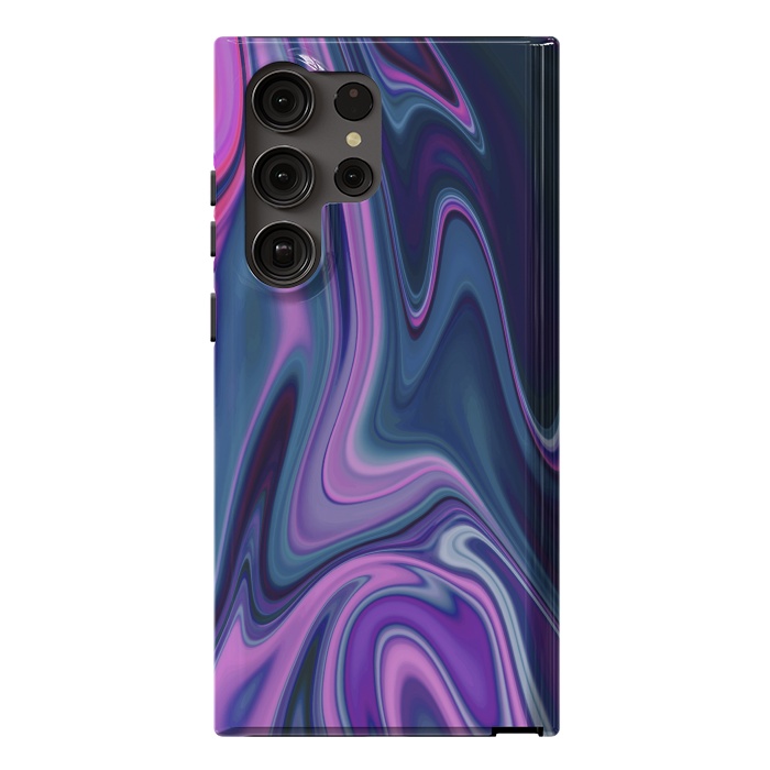 Galaxy S23 Ultra StrongFit Liquid Purple Pink and Blue Colors by ArtsCase