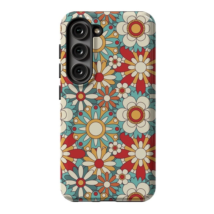 Galaxy S23 StrongFit Spring Flowers  by ArtsCase