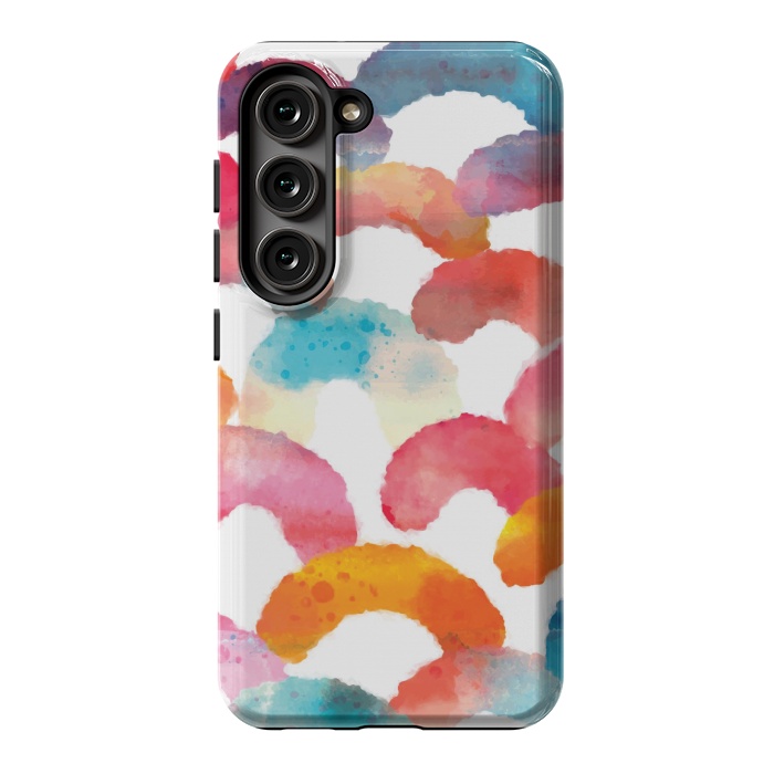Galaxy S23 StrongFit Watercolor multi scales by MALLIKA