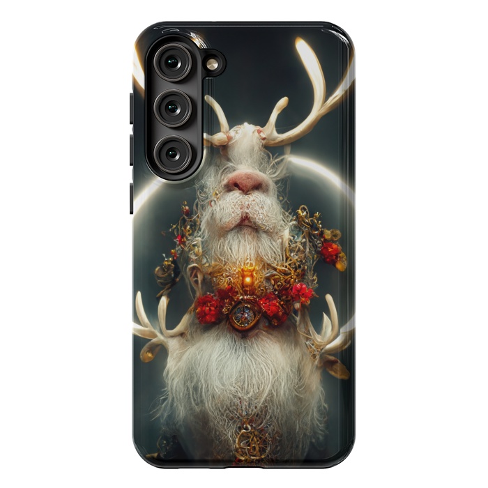 Galaxy S23 Plus StrongFit Santa reindeer by haroulita