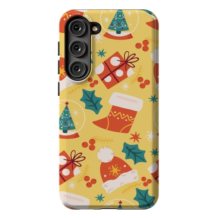 Galaxy S23 Plus StrongFit Christmas Boots and Hats by ArtsCase