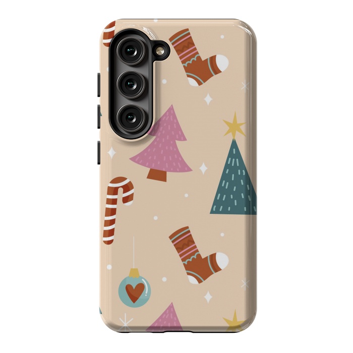 Galaxy S23 StrongFit Original Pattern in Christmas by ArtsCase