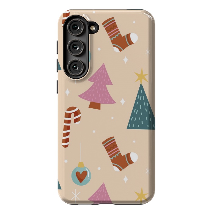 Galaxy S23 Plus StrongFit Original Pattern in Christmas by ArtsCase