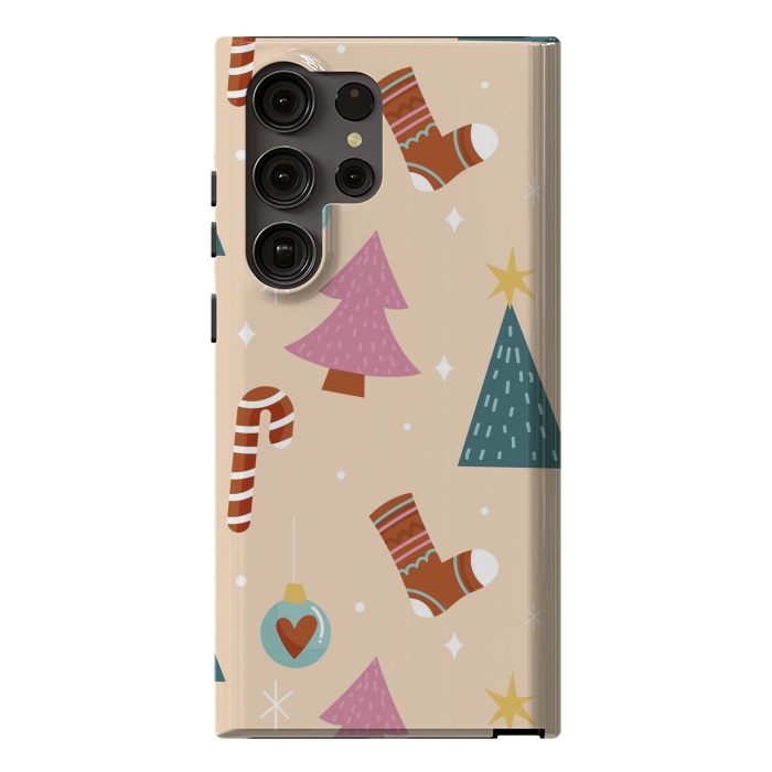 Galaxy S23 Ultra StrongFit Original Pattern in Christmas by ArtsCase