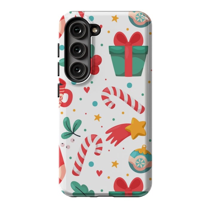 Galaxy S23 StrongFit Christmas Pattern by ArtsCase