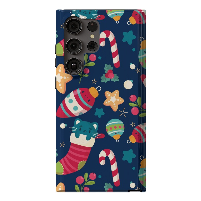 Galaxy S23 Ultra StrongFit A Cat in Christmas by ArtsCase