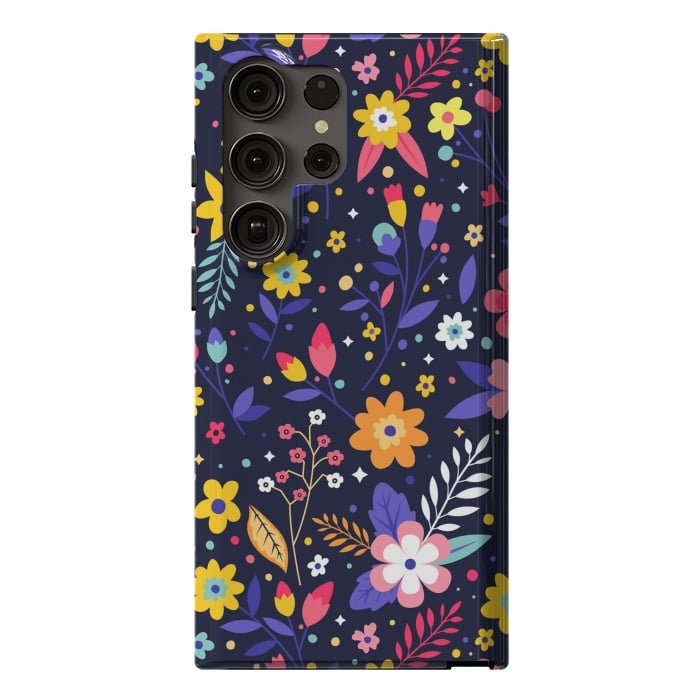 Galaxy S23 Ultra StrongFit Beautifull Flowers with Vibrant Colors by ArtsCase
