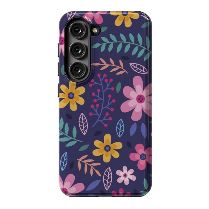 Galaxy S23 StrongFit Pink Flowers for You  by ArtsCase