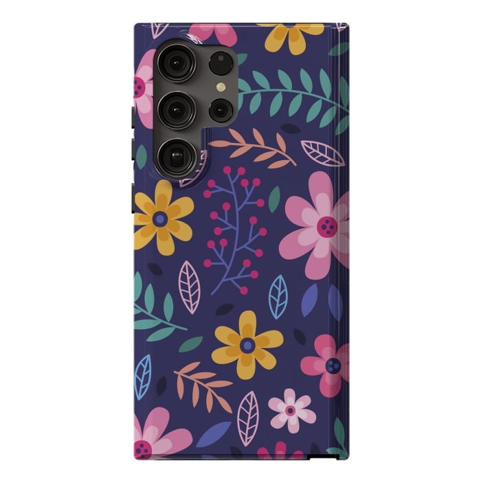 Galaxy S23 Ultra StrongFit Pink Flowers for You  by ArtsCase