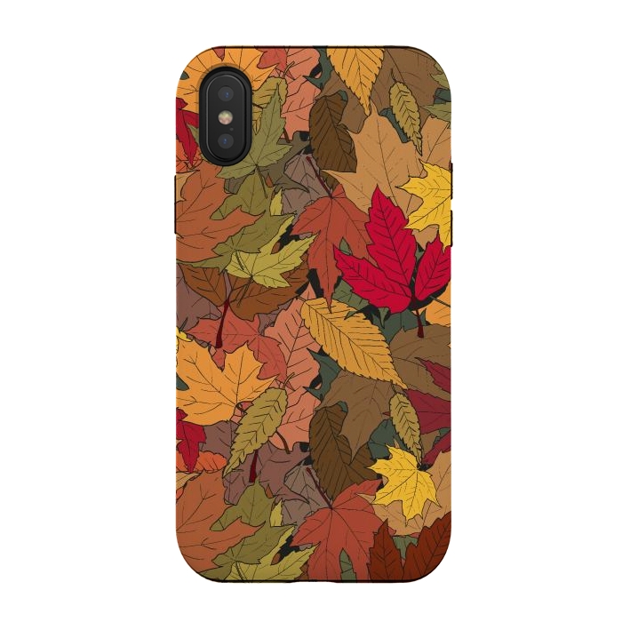 iPhone Xs / X StrongFit Colorful autumn leaves by Bledi