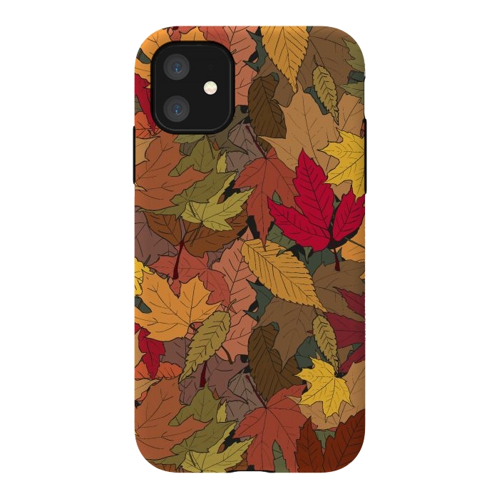 iPhone 11 StrongFit Colorful autumn leaves by Bledi