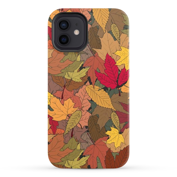 iPhone 12 StrongFit Colorful autumn leaves by Bledi