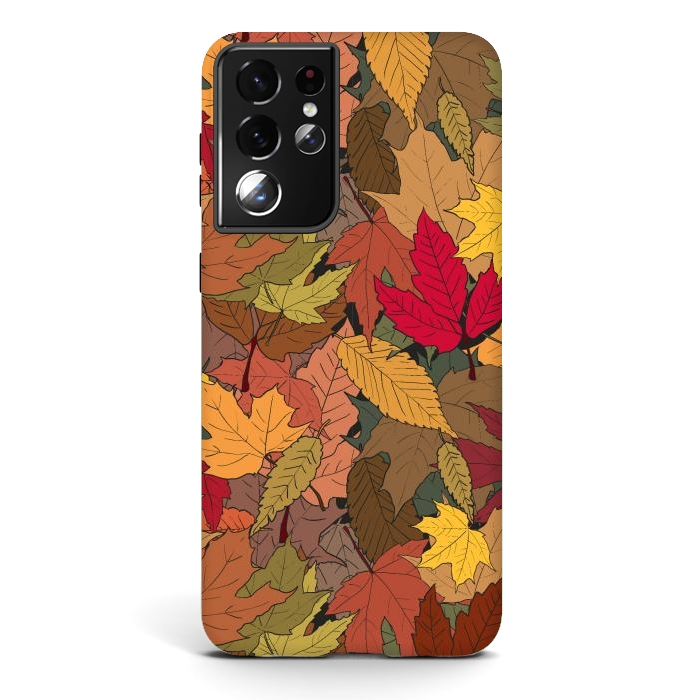Galaxy S21 ultra StrongFit Colorful autumn leaves by Bledi