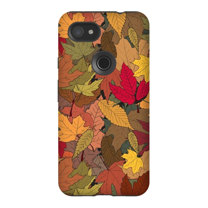 Pixel 3AXL StrongFit Colorful autumn leaves by Bledi