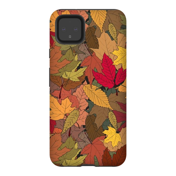 Pixel 4XL StrongFit Colorful autumn leaves by Bledi