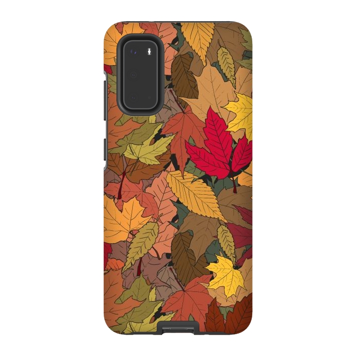 Galaxy S20 StrongFit Colorful autumn leaves by Bledi