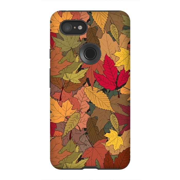 Pixel 3XL StrongFit Colorful autumn leaves by Bledi