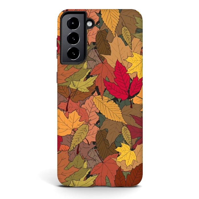 Galaxy S21 plus StrongFit Colorful autumn leaves by Bledi