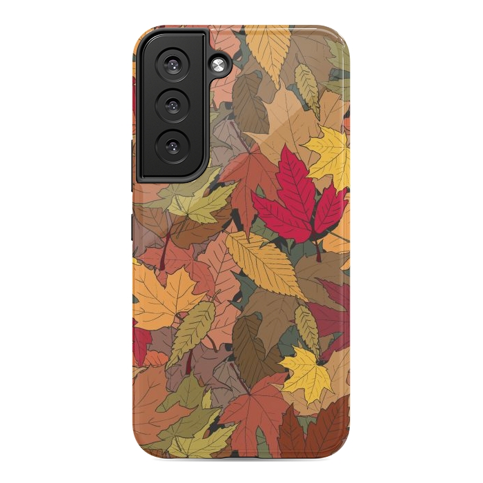 Galaxy S22 StrongFit Colorful autumn leaves by Bledi