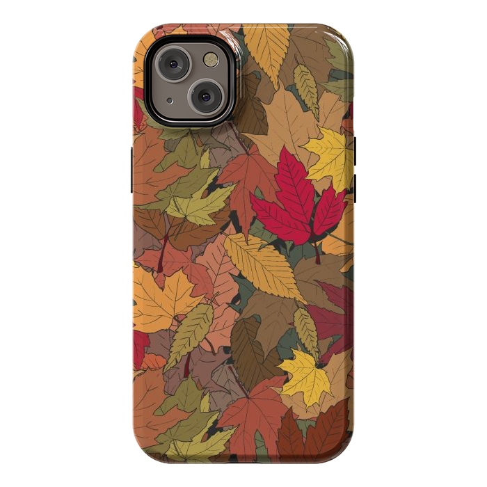 iPhone 14 Plus StrongFit Colorful autumn leaves by Bledi
