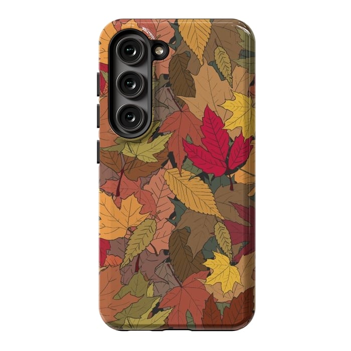 Galaxy S23 StrongFit Colorful autumn leaves by Bledi