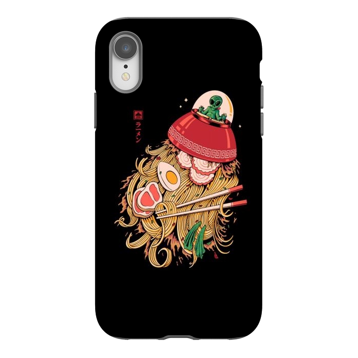 iPhone Xr StrongFit Alien Ramen Invasion by Afif Quilimo