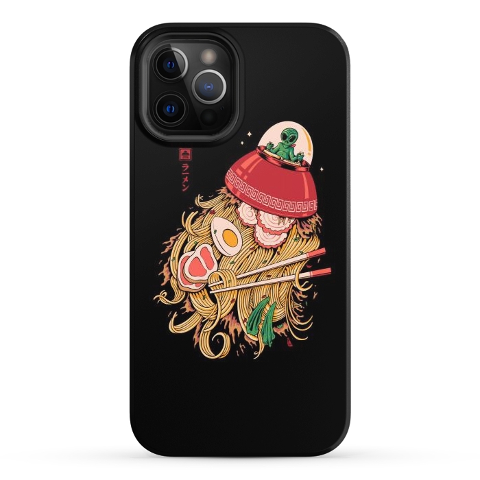 iPhone 12 Pro StrongFit Alien Ramen Invasion by Afif Quilimo