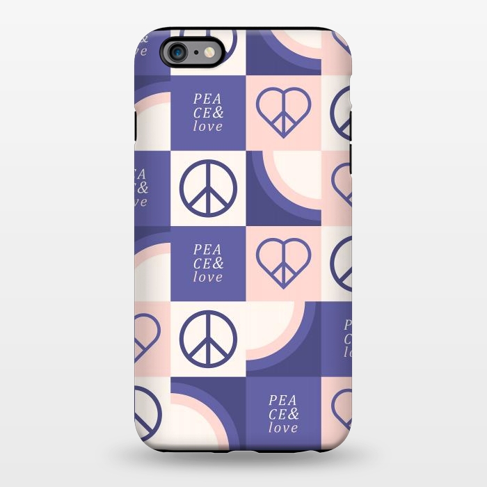 iPhone 6/6s plus StrongFit Peace & Love Pattern by ArtPrInk