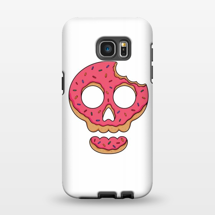 Galaxy S7 EDGE StrongFit Skull Doughnut by Afif Quilimo