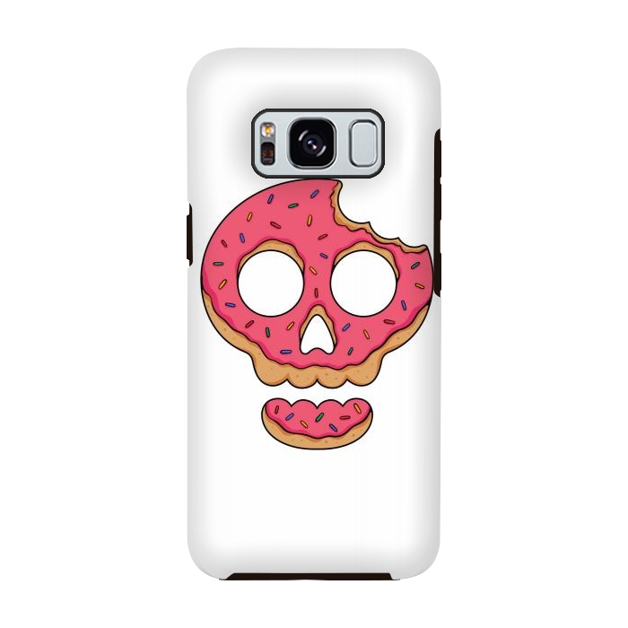 Galaxy S8 StrongFit Skull Doughnut by Afif Quilimo