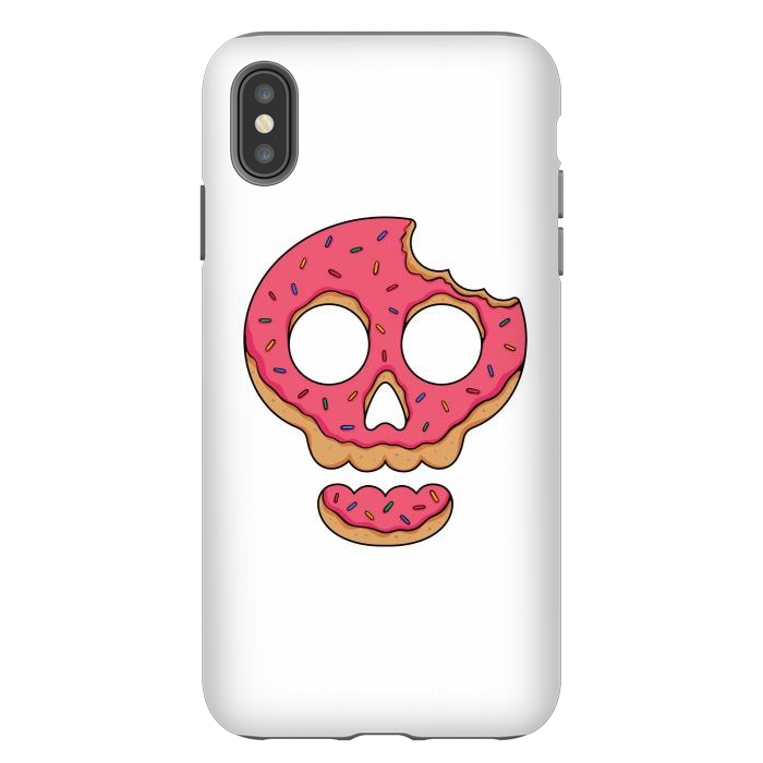 iPhone Xs Max StrongFit Skull Doughnut by Afif Quilimo
