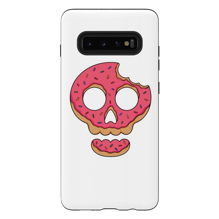 Galaxy S10 plus StrongFit Skull Doughnut by Afif Quilimo