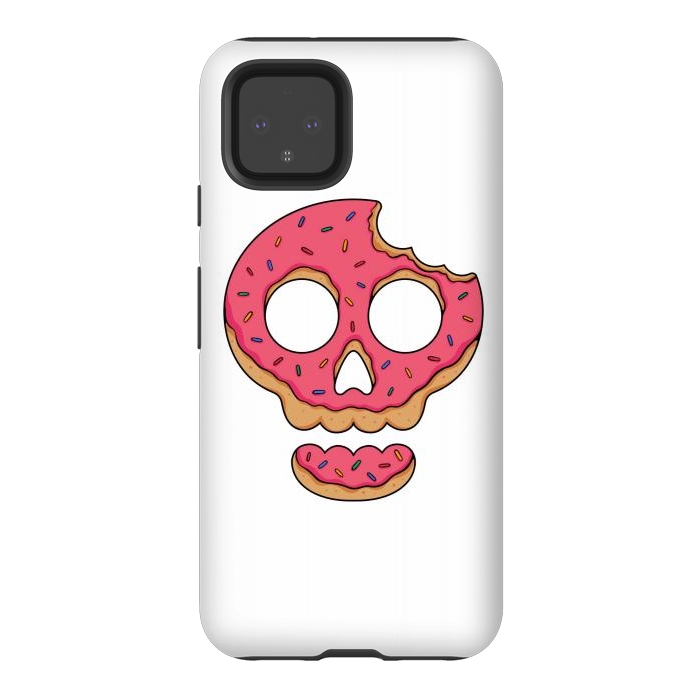 Pixel 4 StrongFit Skull Doughnut by Afif Quilimo