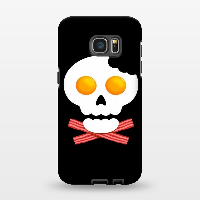 Galaxy S7 EDGE StrongFit Breakfast Skull 1 by Afif Quilimo