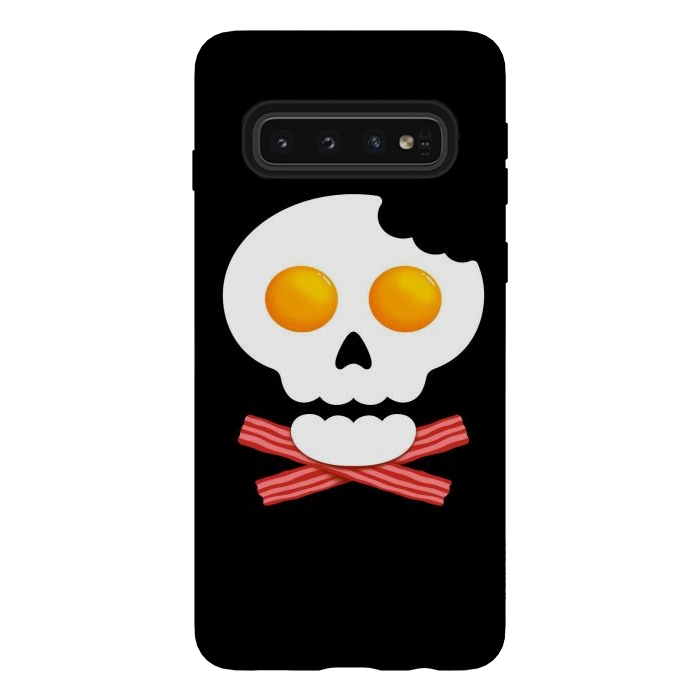 Galaxy S10 StrongFit Breakfast Skull 1 by Afif Quilimo