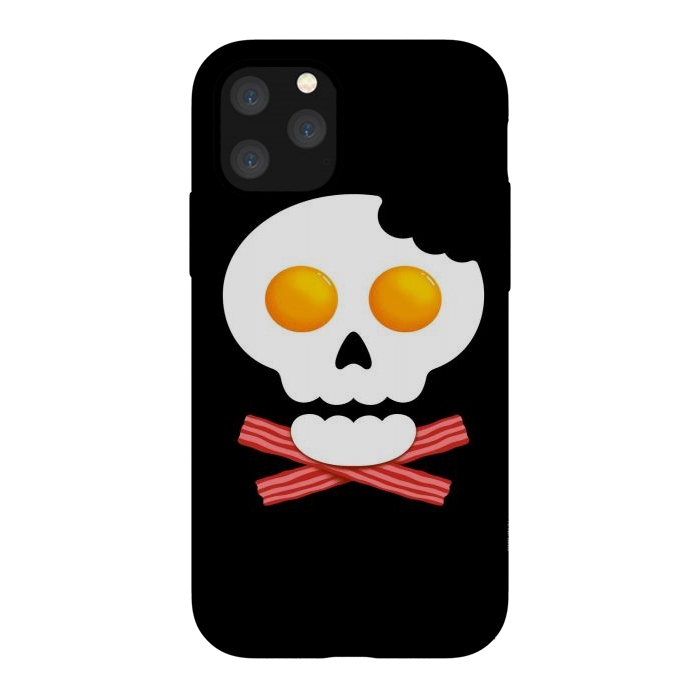 iPhone 11 Pro StrongFit Breakfast Skull 1 by Afif Quilimo