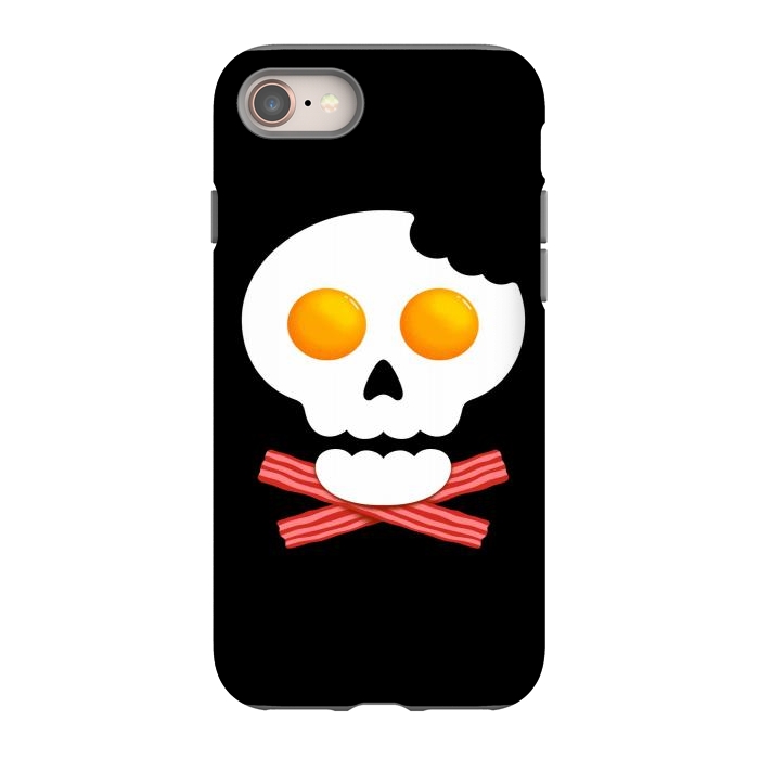 iPhone SE StrongFit Breakfast Skull 1 by Afif Quilimo