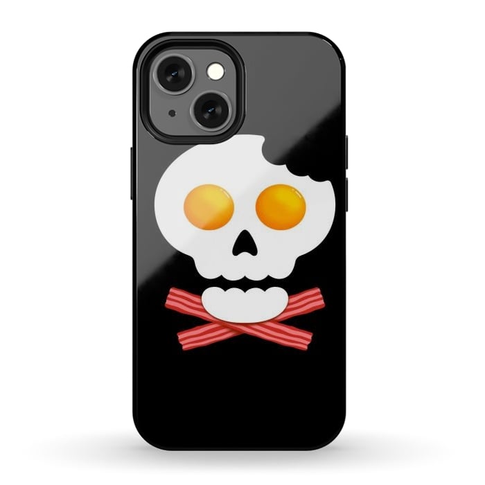 iPhone 12 mini StrongFit Breakfast Skull 1 by Afif Quilimo