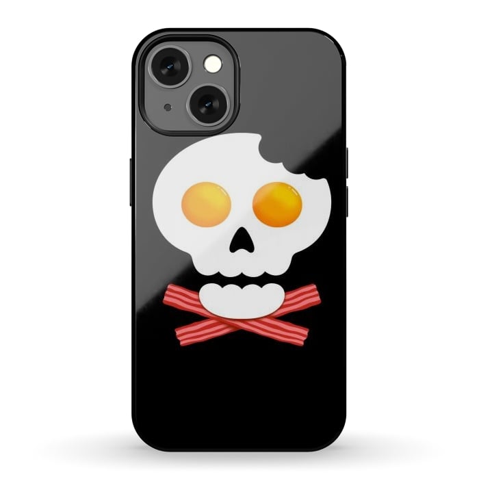 iPhone 13 StrongFit Breakfast Skull 1 by Afif Quilimo