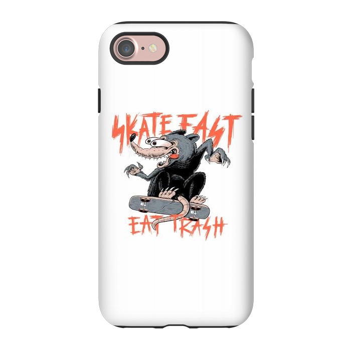 iPhone 7 StrongFit Skate Fast Eat Trash by Afif Quilimo