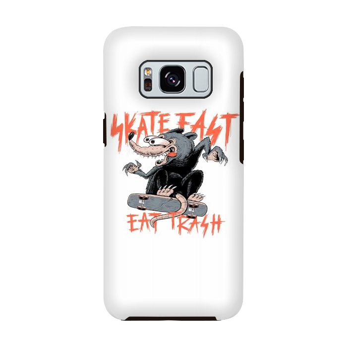 Galaxy S8 StrongFit Skate Fast Eat Trash by Afif Quilimo