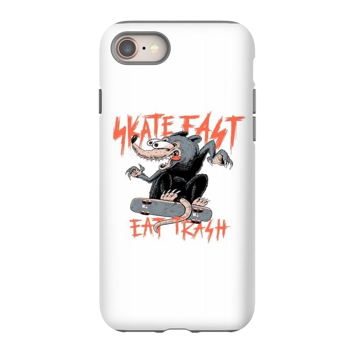 iPhone 8 StrongFit Skate Fast Eat Trash by Afif Quilimo